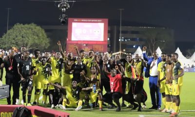 Uganda Cubs celebrating after defeating Senegal