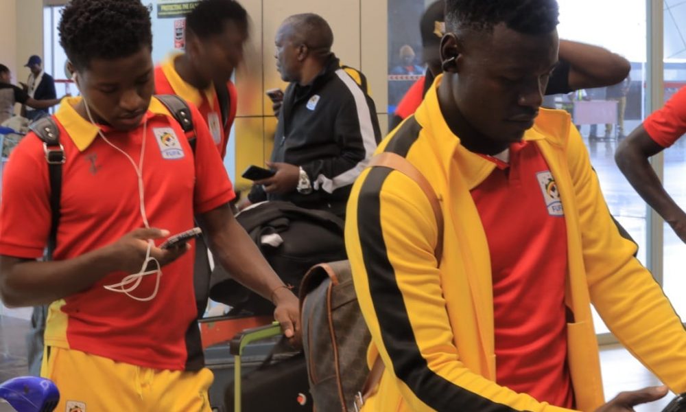 Uganda Cranes Players at Entebbe