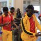 Uganda Cranes Players at Entebbe