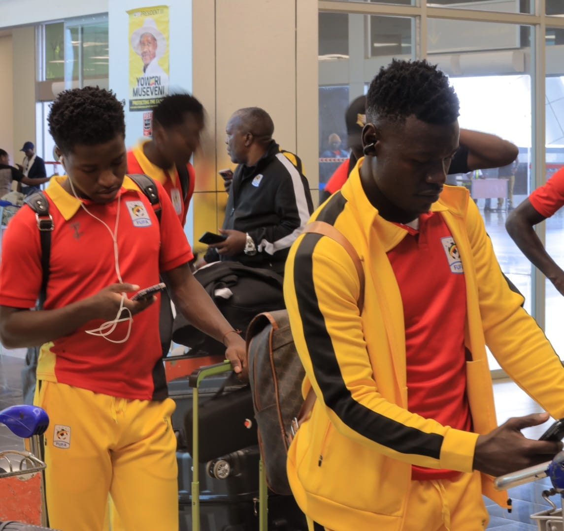 Uganda Cranes Players at Entebbe